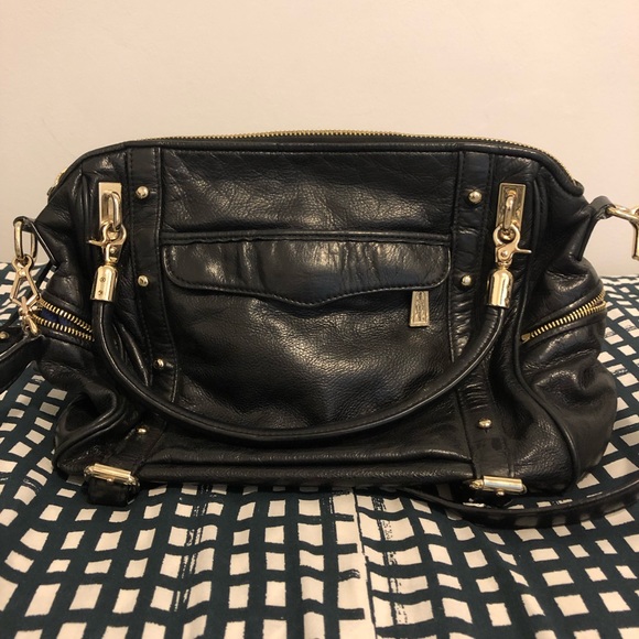 Rebecca Minkoff black leather shoulder bag - Picture 2 of 4